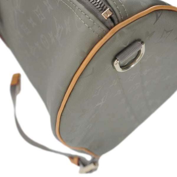 LOUIS VUITTON Keepall 50 Bandouliere Monogram Titanium Travel Bag Grey