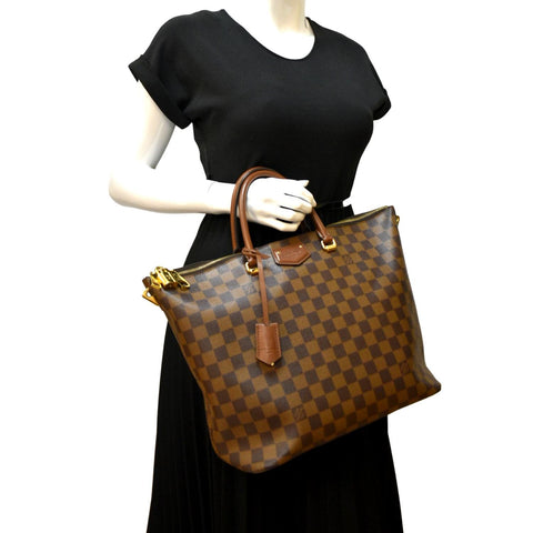 LOUIS VUITTON Belmont Damier Ebene Shoulder Bag Brown