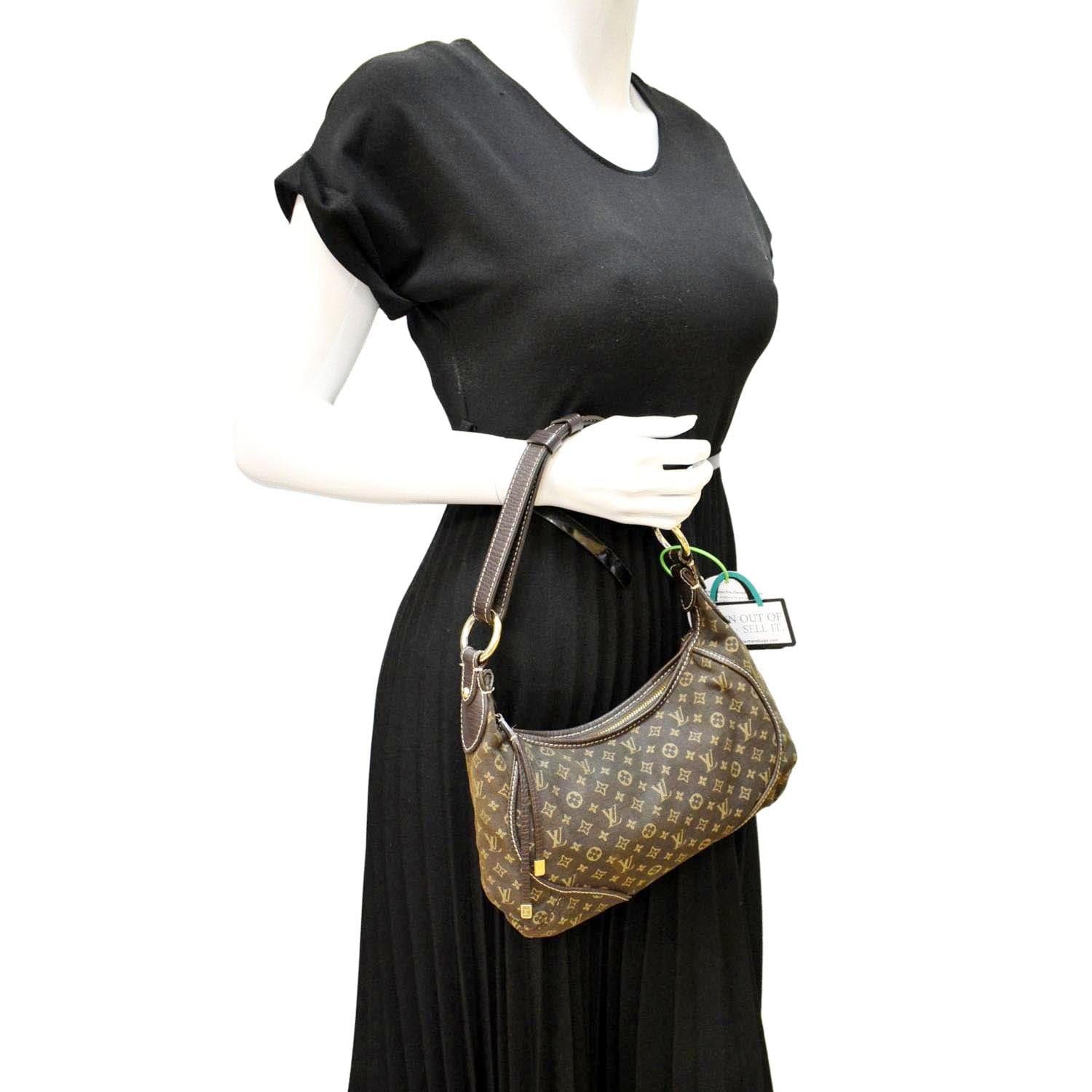 Authentic Louis Vuitton Mini Lin Manon Ebene PM Shoulder Bag