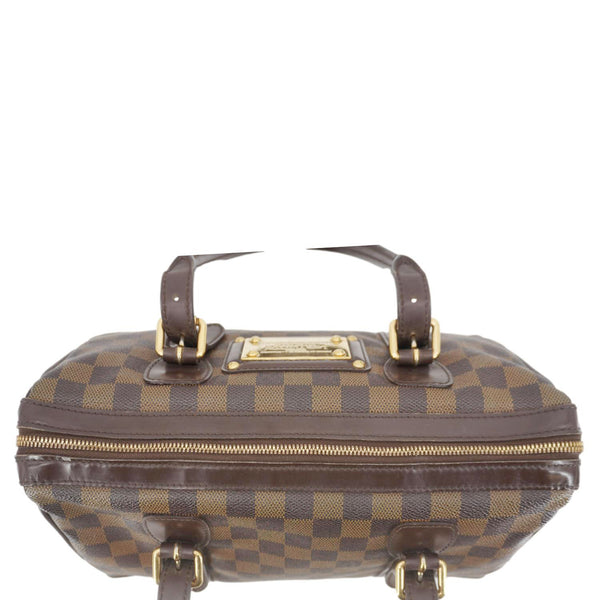 LOUIS VUITTON Berkeley Damier Ebene Satchel Bag Brown