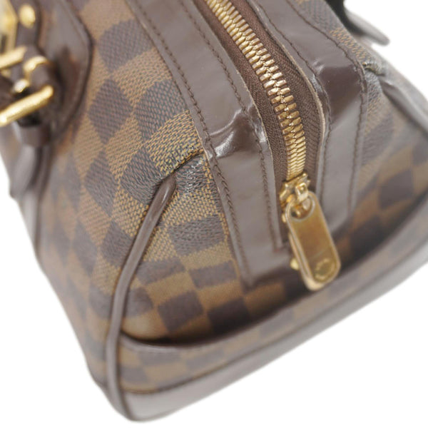 LOUIS VUITTON Berkeley Damier Ebene Satchel Bag Brown