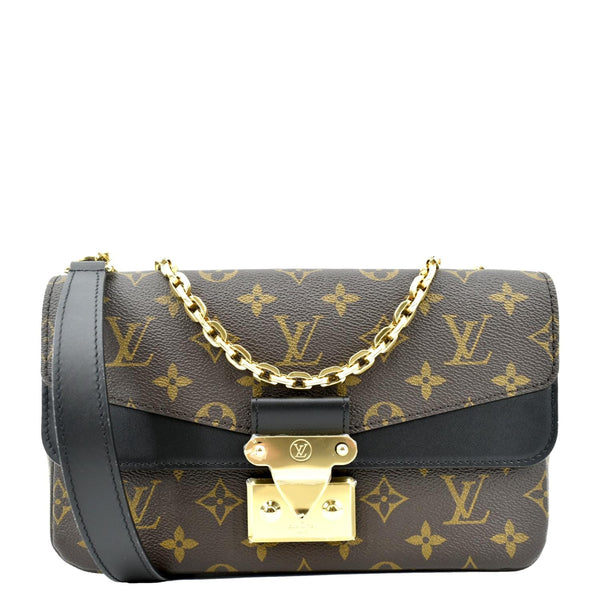 LOUIS VUITTON Marceau Monogram Canvas Shoulder Bag Black