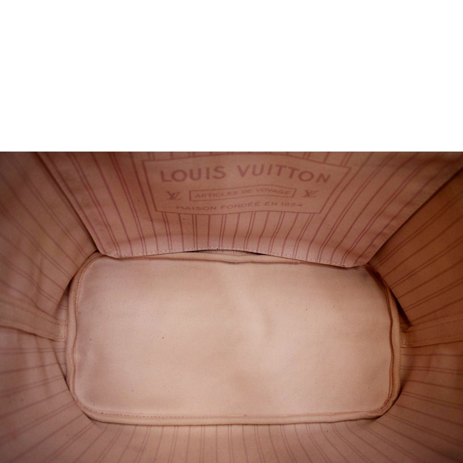 Louis Vuitton, Bags, Authentic Louis Vuitton Neverfull Mm Damier Ebene  Rose Ballerine
