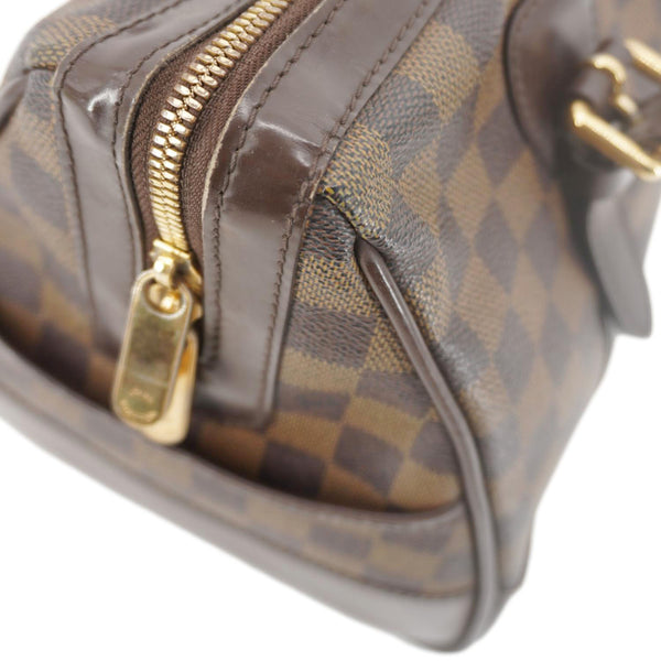 LOUIS VUITTON Berkeley Damier Ebene Satchel Bag Brown