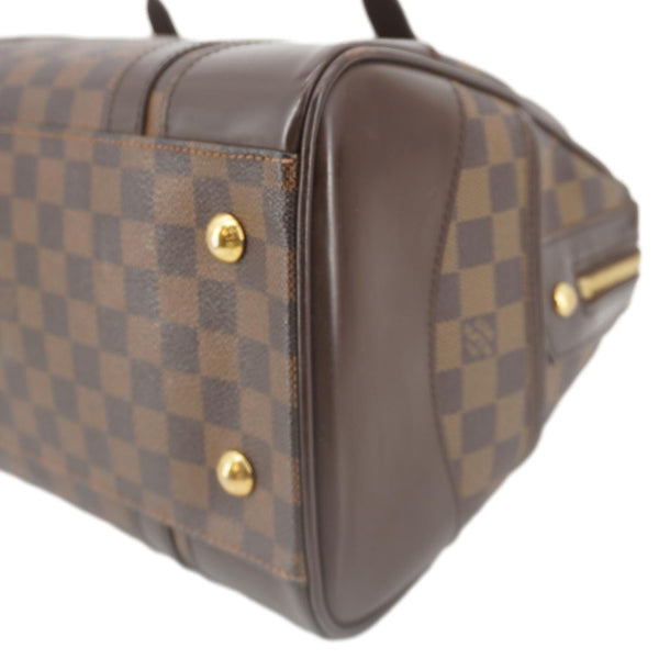 LOUIS VUITTON Berkeley Damier Ebene Satchel Bag Brown