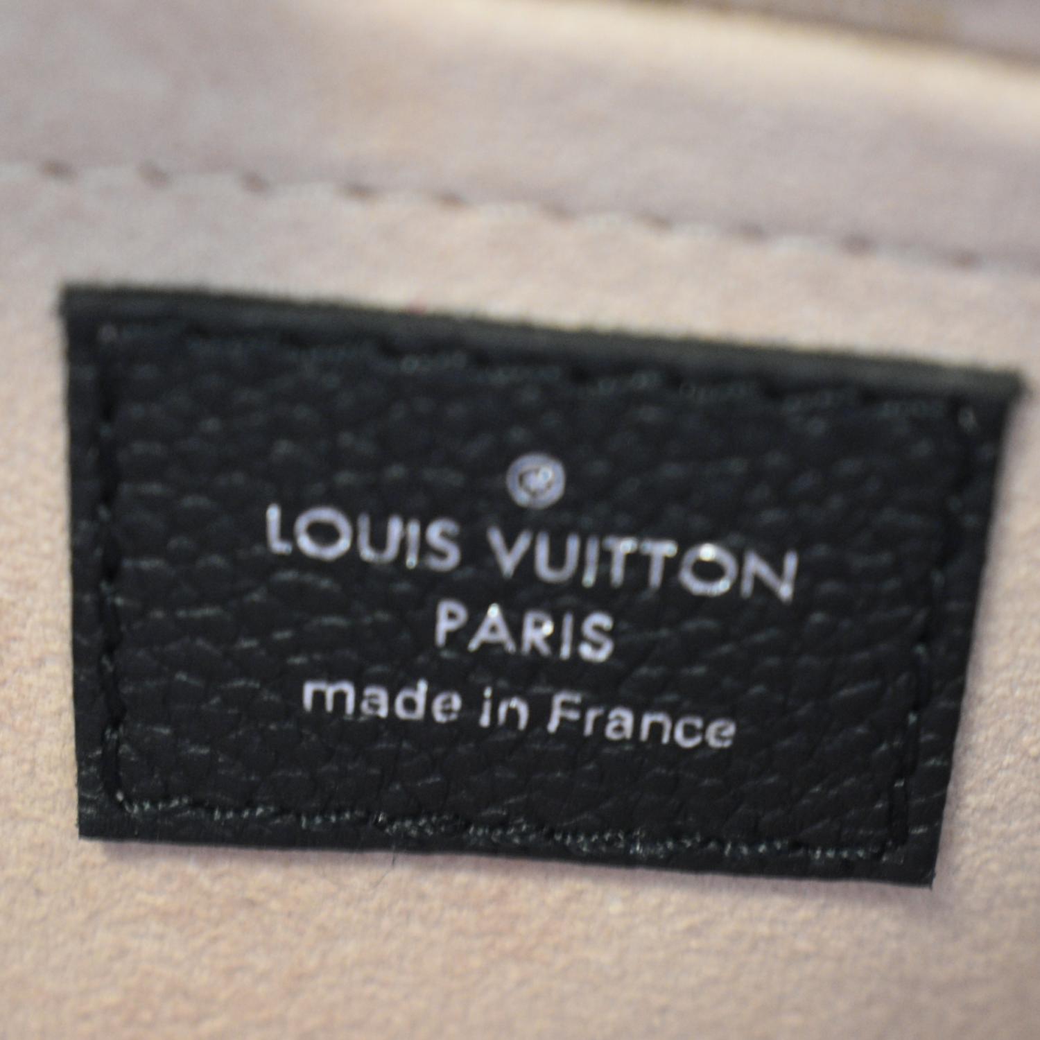 Louis Vuitton Marellini Handbag Epi Leather Black