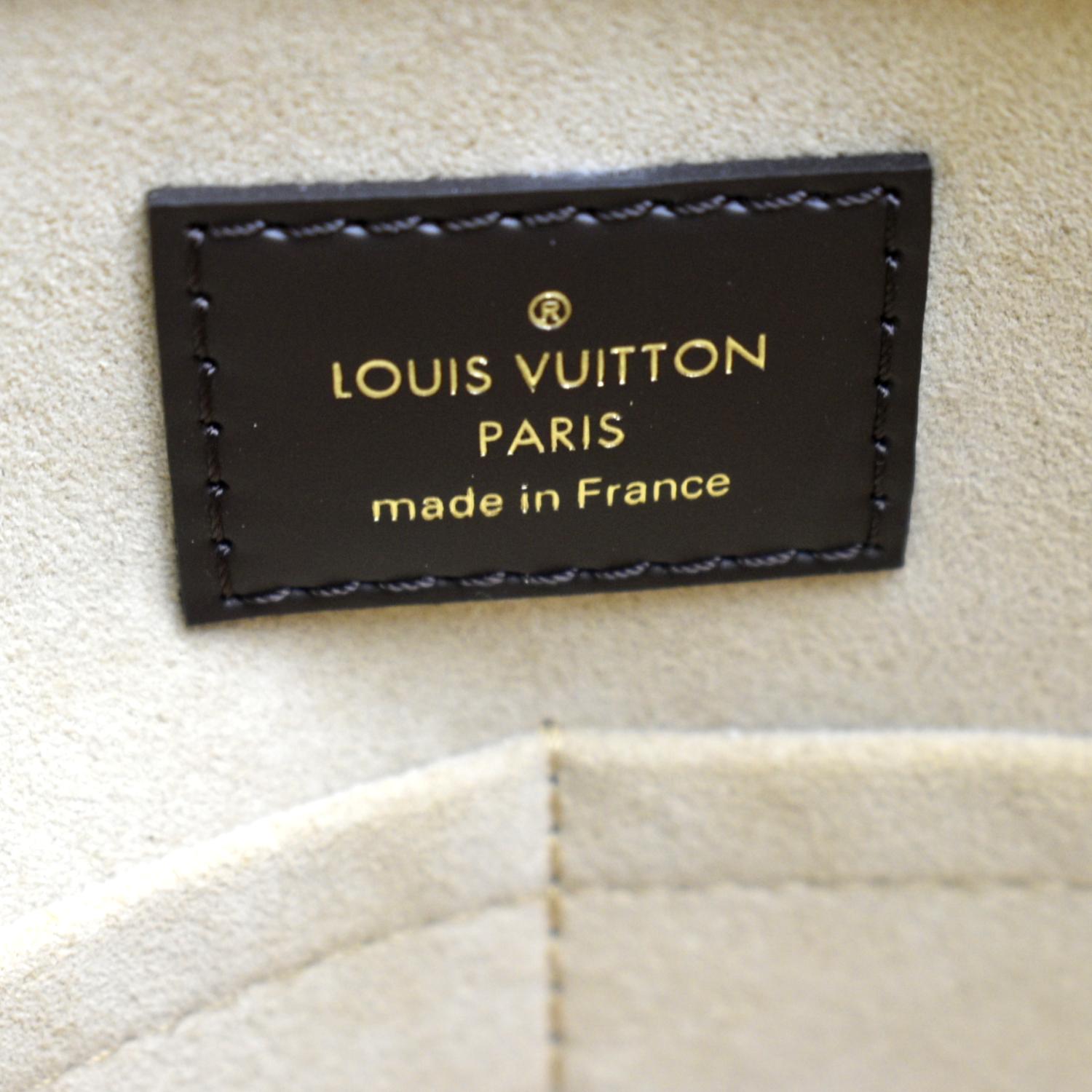 Louis Vuitton Jersey Damier Ebene Creme Leather/Canvas Material