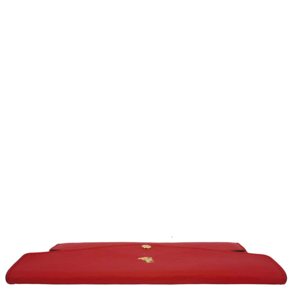 LOUIS VUITTON Chinese New Year Dog Envelope Leather Pouch Red