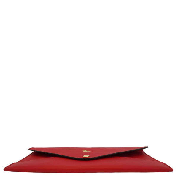 LOUIS VUITTON Chinese New Year Dog Envelope Leather Pouch Red