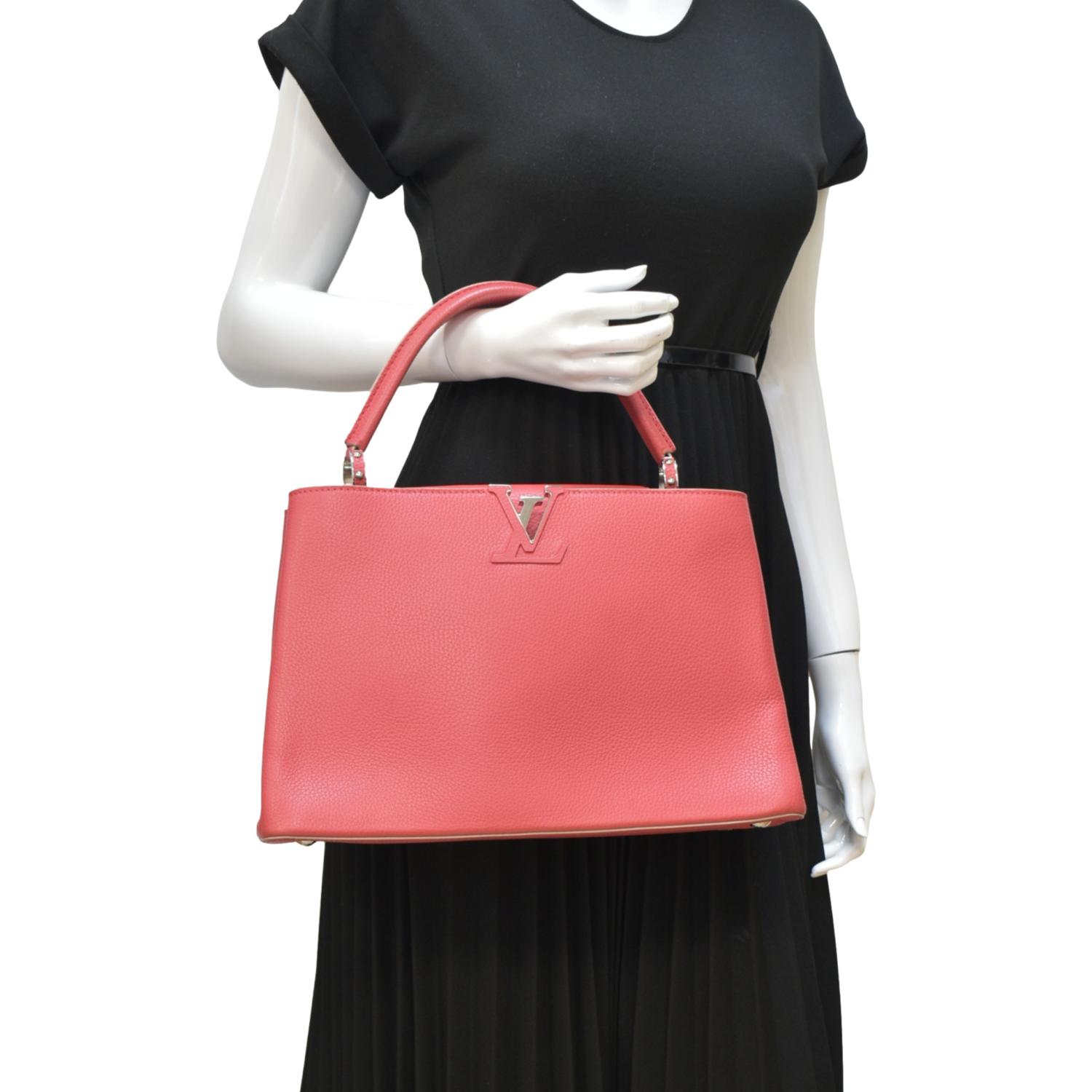 Shop Louis Vuitton CAPUCINES Women's Pink Bags