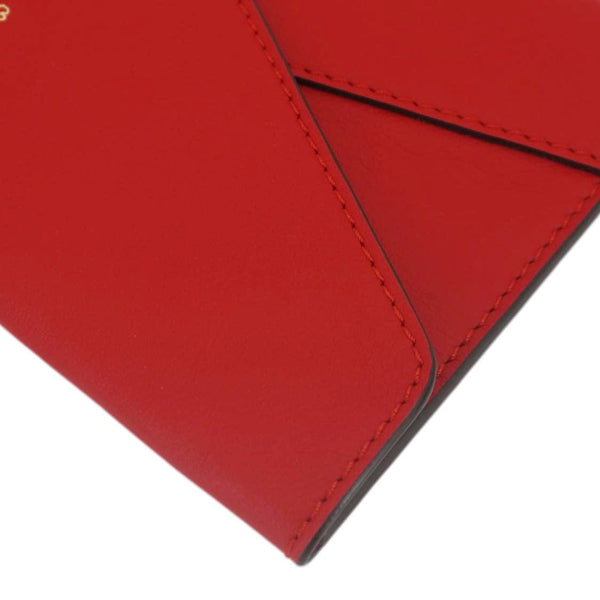 LOUIS VUITTON Chinese New Year Dog Envelope Leather Pouch Red