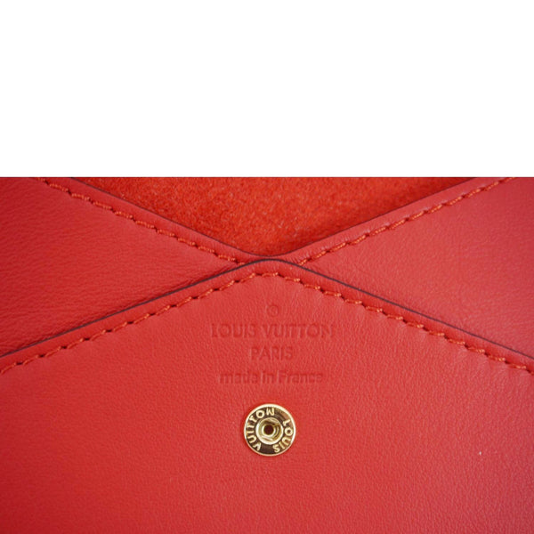 LOUIS VUITTON Chinese New Year Dog Envelope Leather Pouch Red