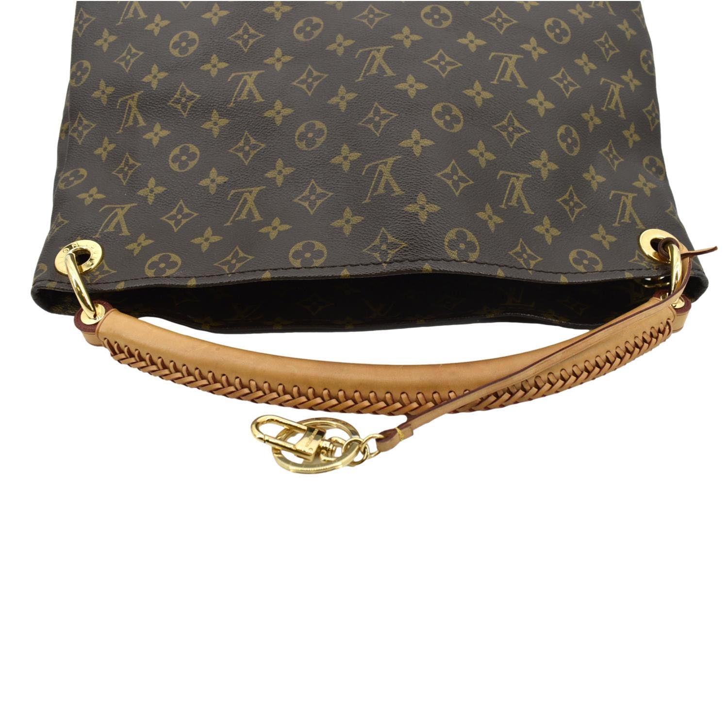 Artsy cloth handbag Louis Vuitton Brown in Cloth - 38505528