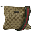 GUCCI GG Monogram Canvas Web Small Messenger Bag Beige 146309