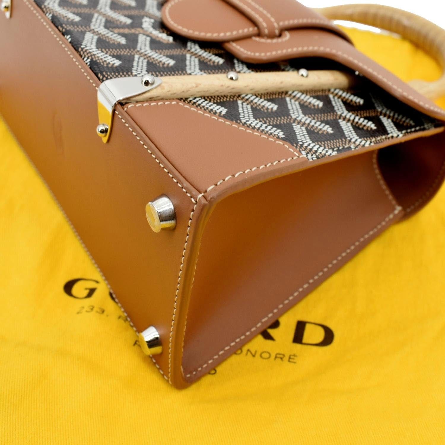Goyard Brown/Tan Coated Canvas and Leather St. Louis Tote Goyard