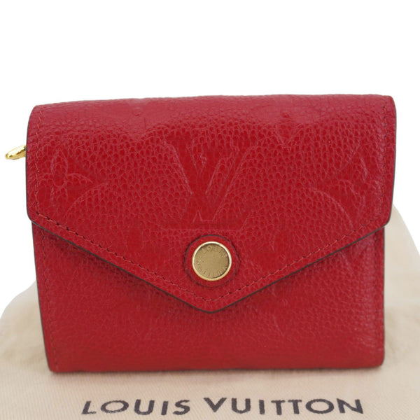 LOUIS VUITTON Victorine Monogram Emperiente Wallet Scarlet