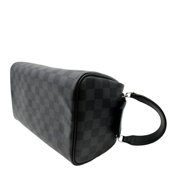 LOUIS VUITTON Dopp Kit Damier Graphite Toilet Pouch Black