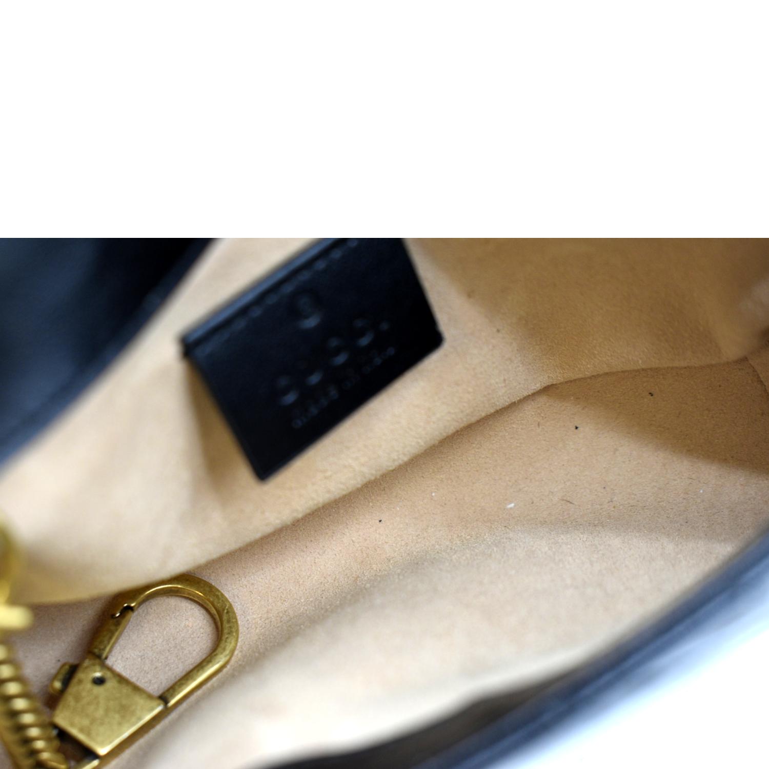 NWT!* Gucci GG Marmont matelassé Super Mini Crossbody Bag Leather 476433  Brown