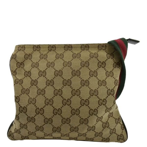 GUCCI GG Monogram Canvas Web Small Messenger Bag Beige 146309