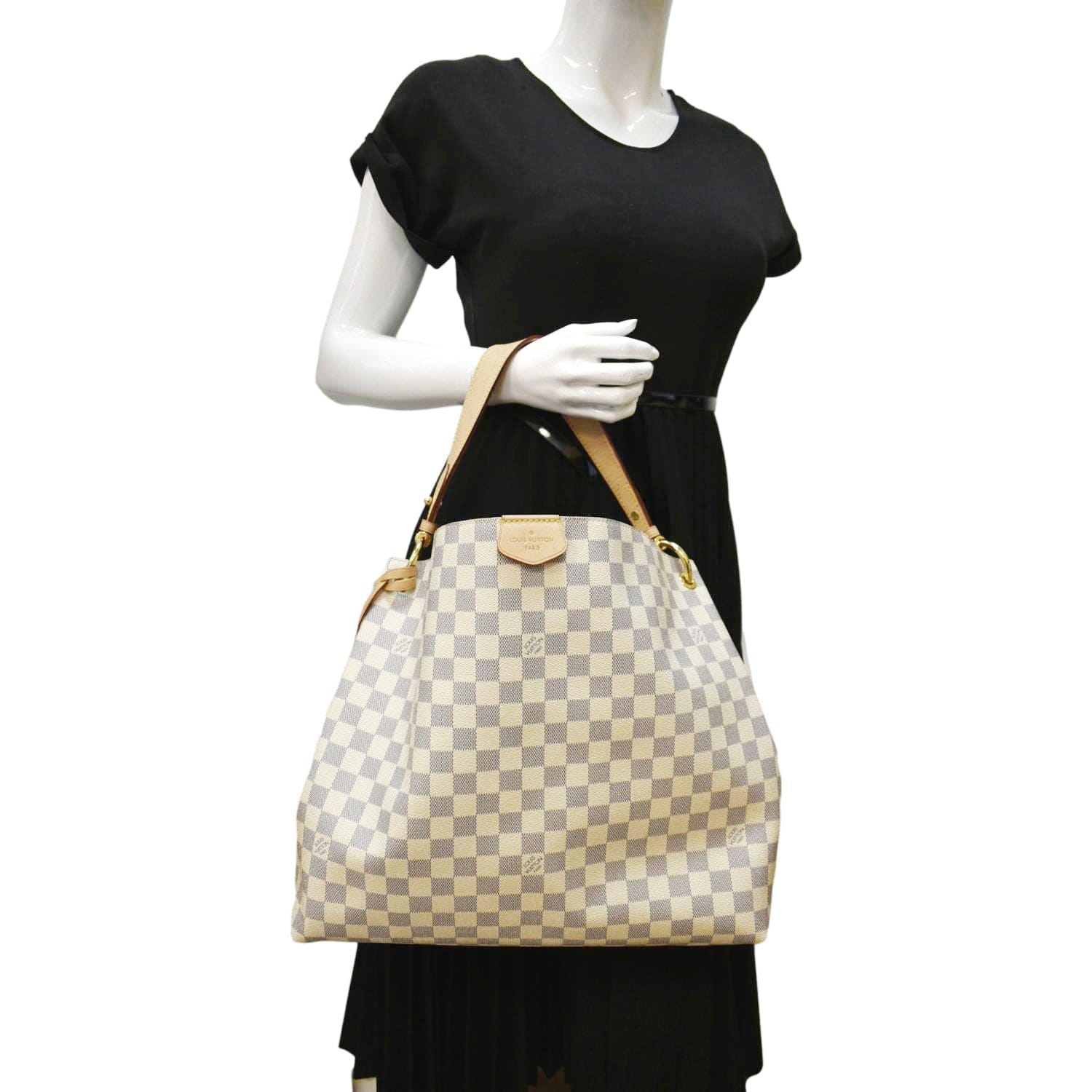 Louis Vuitton Graceful MM Azur leather bag purse in 2023