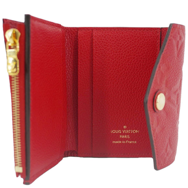 LOUIS VUITTON Victorine Monogram Emperiente Wallet Scarlet