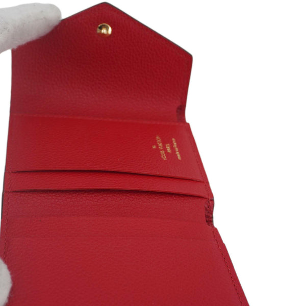 LOUIS VUITTON Victorine Monogram Emperiente Wallet Scarlet