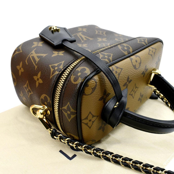 LOUIS VUITTON Vanity PM Monogram Reverse Canvas Crossbody Bag Brown