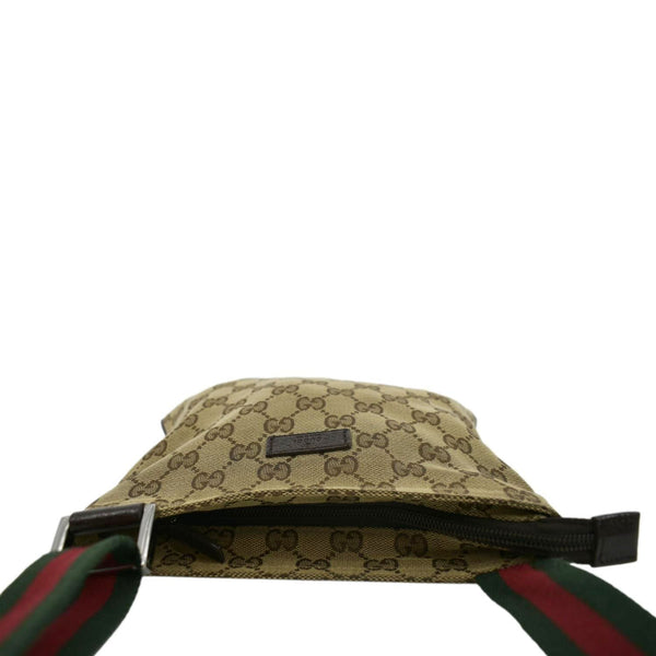 GUCCI GG Monogram Canvas Web Small Messenger Bag Beige 146309