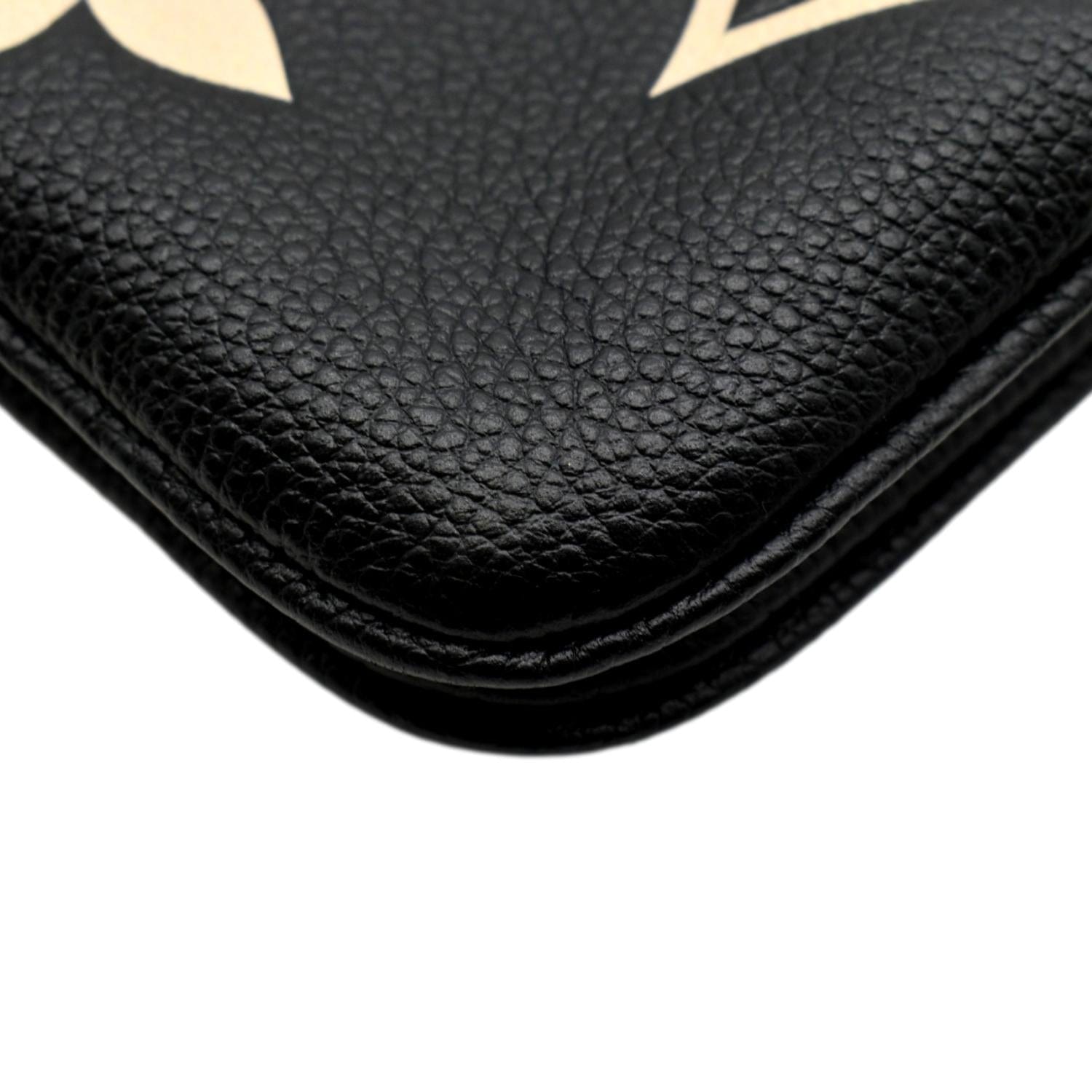 Double Zip Pochette Bicolor Monogram Empreinte Leather - Women
