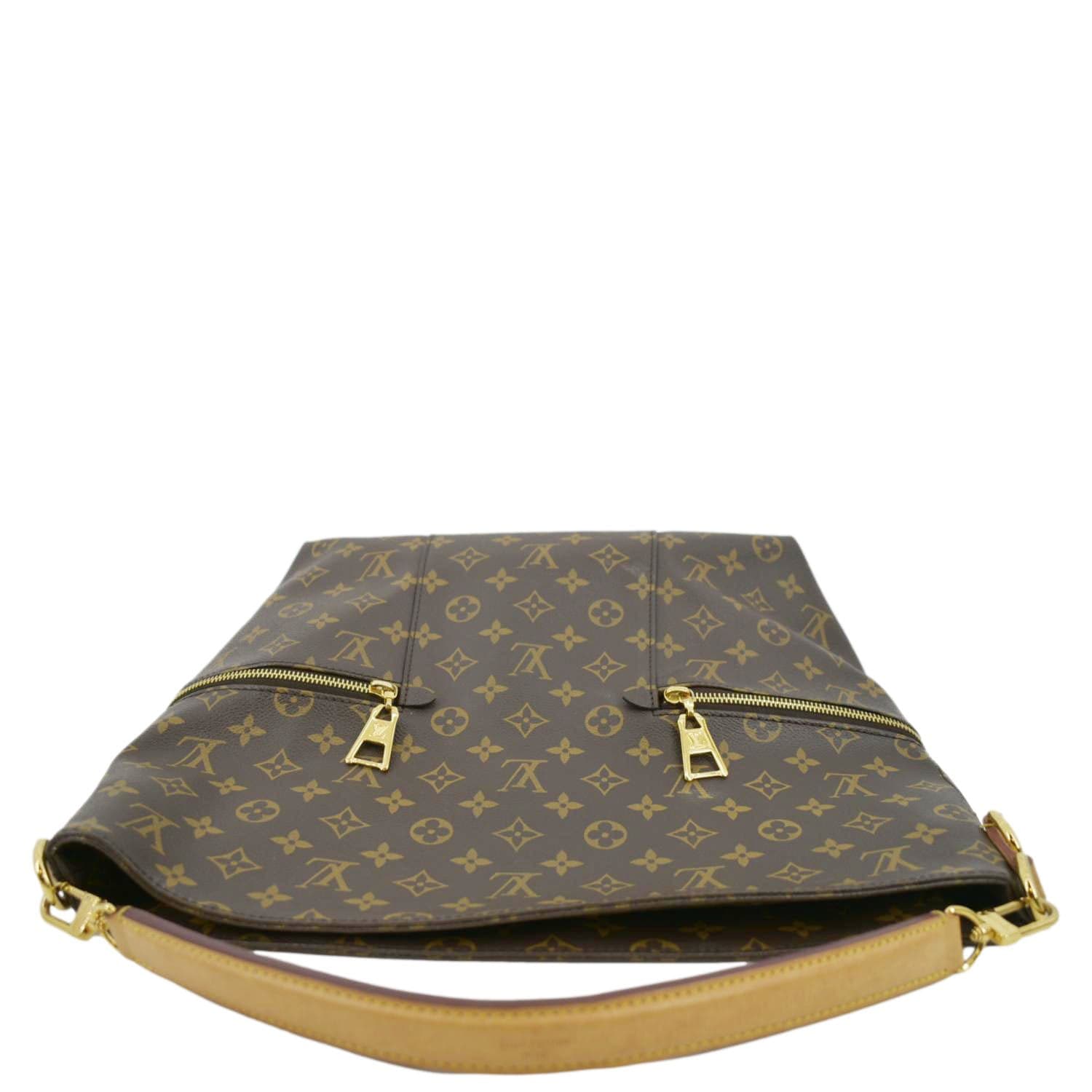 Louis Vuitton Melie Brown Monogram Canvas Shoulder Bag Hobo Satchel –  melissalovesbags