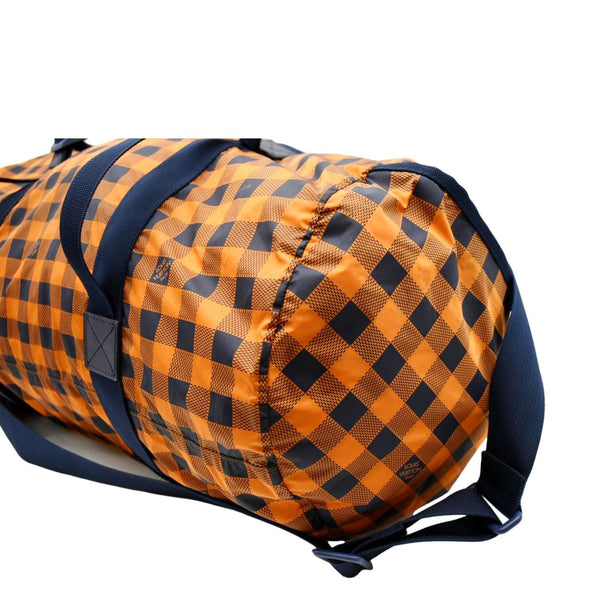 LOUIS VUITTON Keepall 50 Adventure Practical Nylon Damier Masai Duffle Travel Bag Orange - Hot Deals