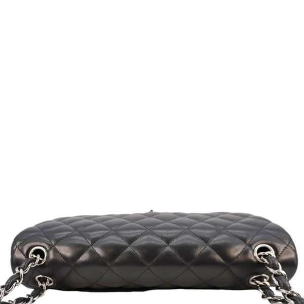 CHANEL Classic Double Flap Leather Shoulder Bag Black