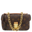 LOUIS VUITTON Metis East West Pochette Monogram Canvas chain Shoulder Bag Brown