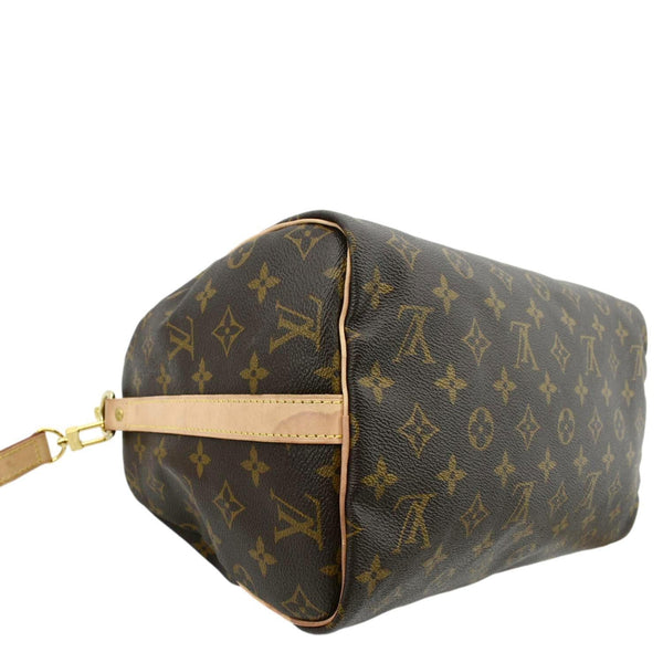 LOUIS VUITTON Speedy 30 Bandouliere Monogram Canvas Shoulder Bag Brown