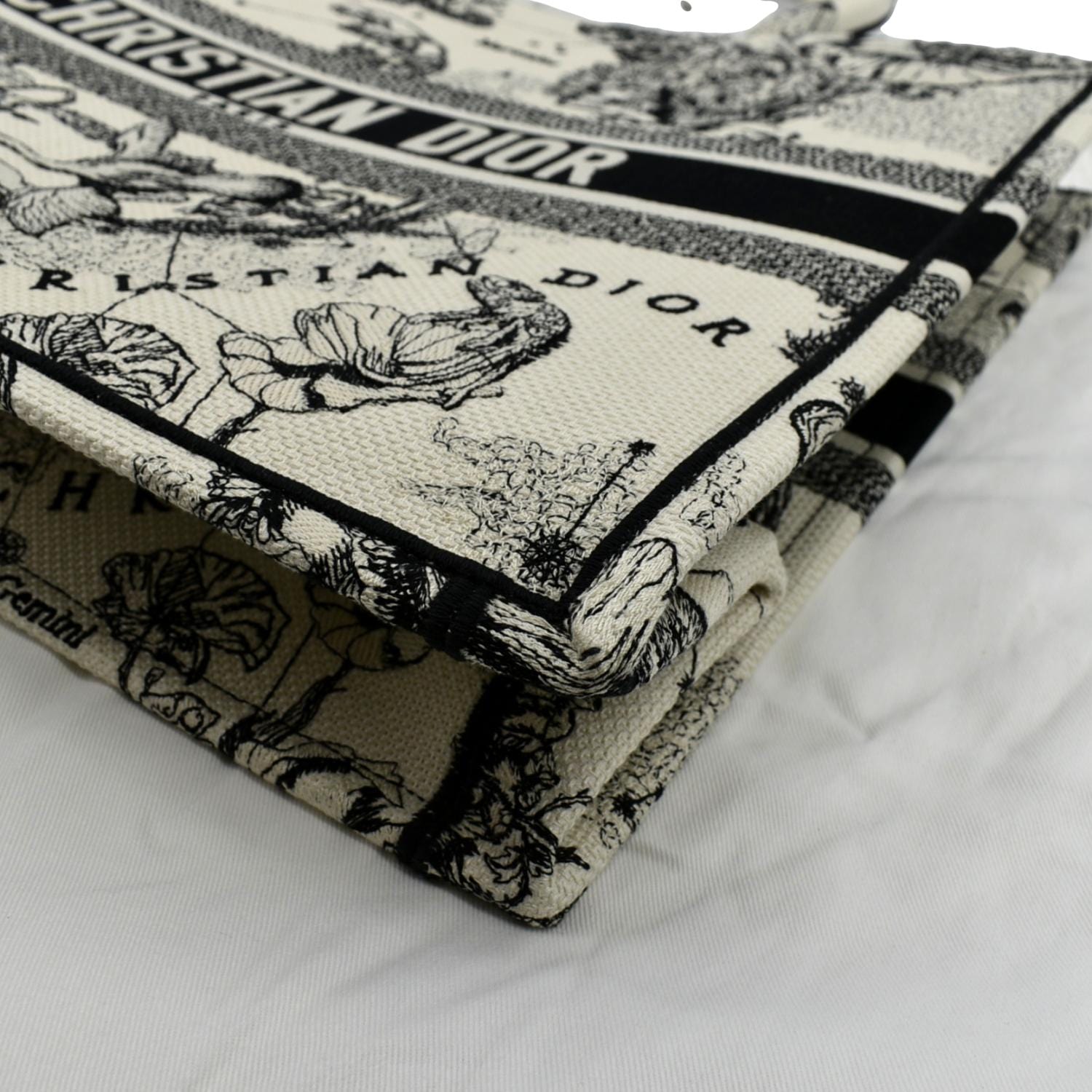 Dior Book Tote Large Bag Latte Multicolor Embroidery - Dior