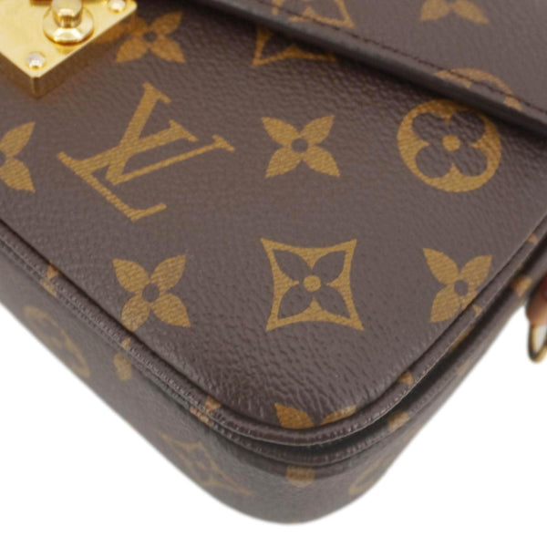 LOUIS VUITTON Metis East West Pochette Monogram Canvas chain Shoulder Bag Brown