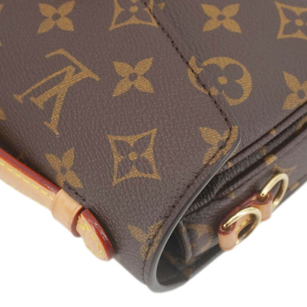 LOUIS VUITTON Metis East West Pochette Monogram Canvas chain Shoulder Bag Brown