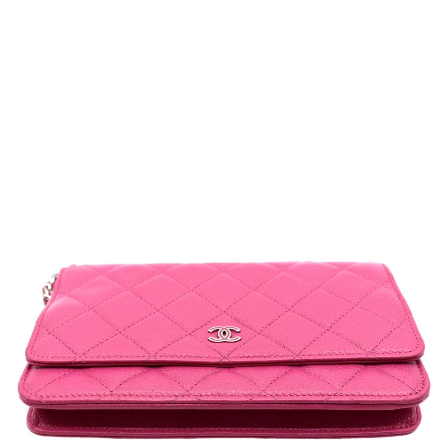 CHANEL Caviar Quilted Wallet on Chain WOC Pink | FASHIONPHILE