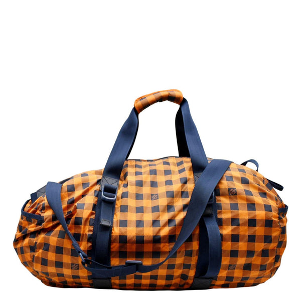 LOUIS VUITTON Keepall 50 Adventure Practical Nylon Damier Masai Duffle Travel Bag Orange - Hot Deals