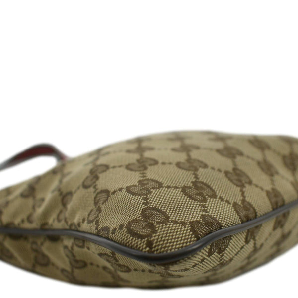 GUCCI GG Monogram Canvas Web Small Messenger Bag Beige 146309