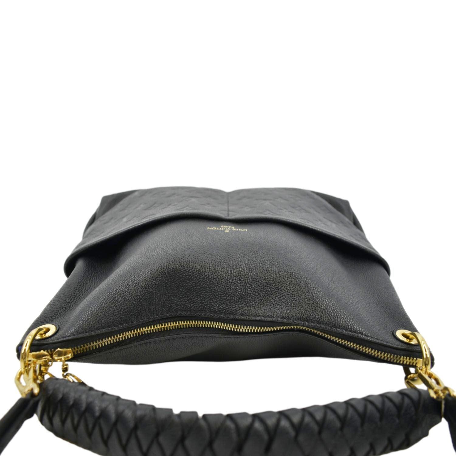 AUTHENTIC LOUIS VUITTON Maida Monogram Empreinte Leather Hobo Bag Black
