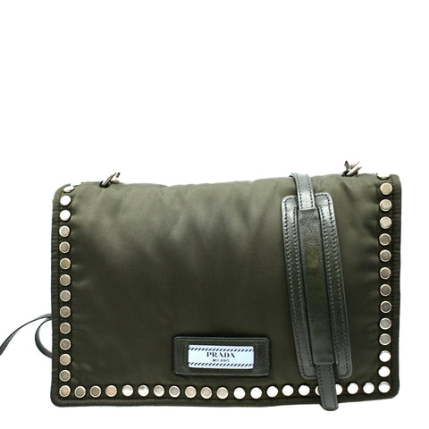 Prada Mini Sidonie Nappa Diagramme Leather Chain Crossbody Bag Nude