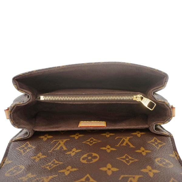 LOUIS VUITTON Metis East West Pochette Monogram Canvas chain Shoulder Bag Brown