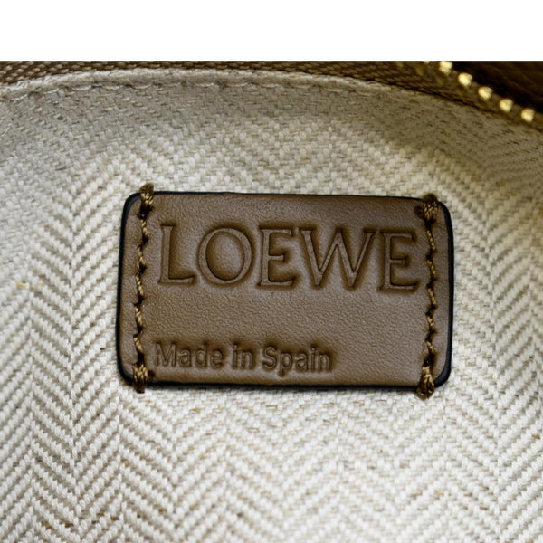 LOEWE Puzzle Calfskin Leather Shoulder Bag Sand Mink