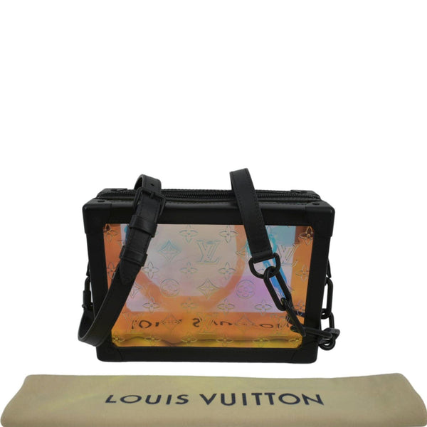 LOUIS VUITTON Soft Trunk Monogram Prism Shoulder Bag Black