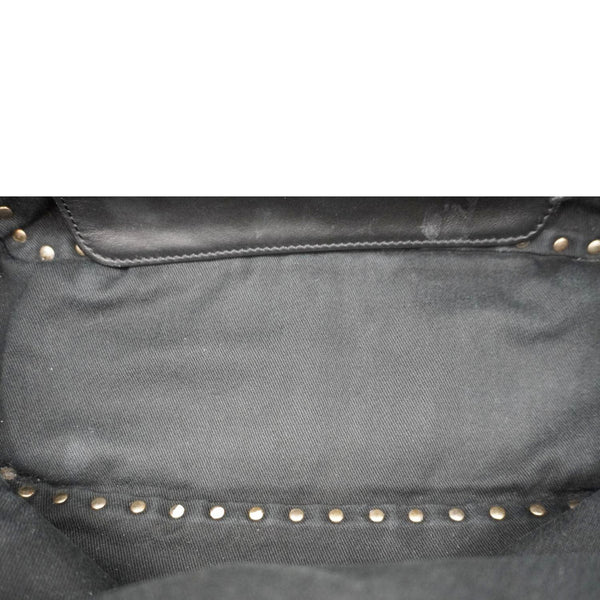 VALENTINO Garavani Rockstud Leather Tote Bag Black