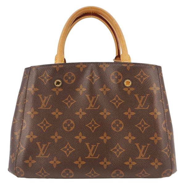 LOUIS VUITTON Montaigne BB Monogram Canvas Shoulder Bag Brown