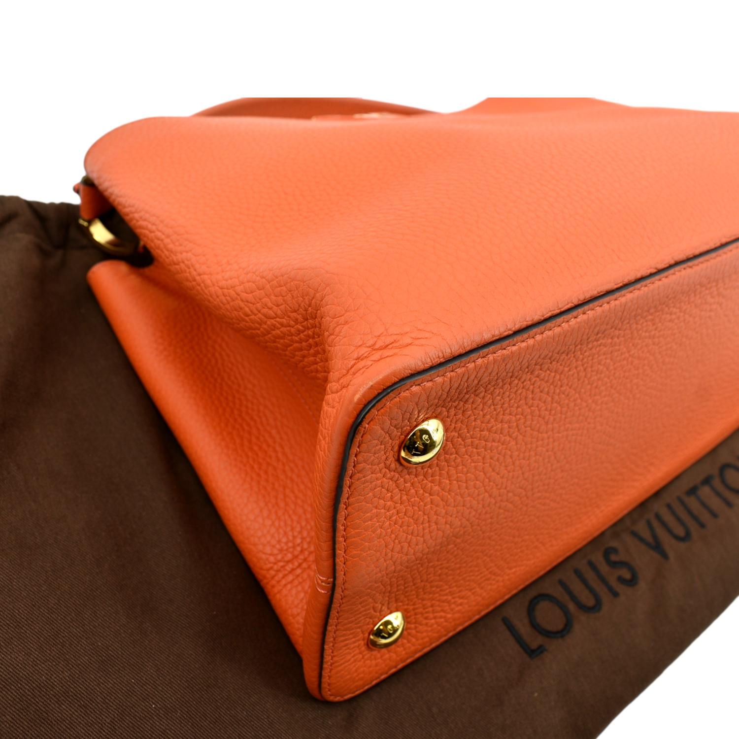 LOUIS VUITTON Capucines MM Rubis Red Taurillon Leather Hand