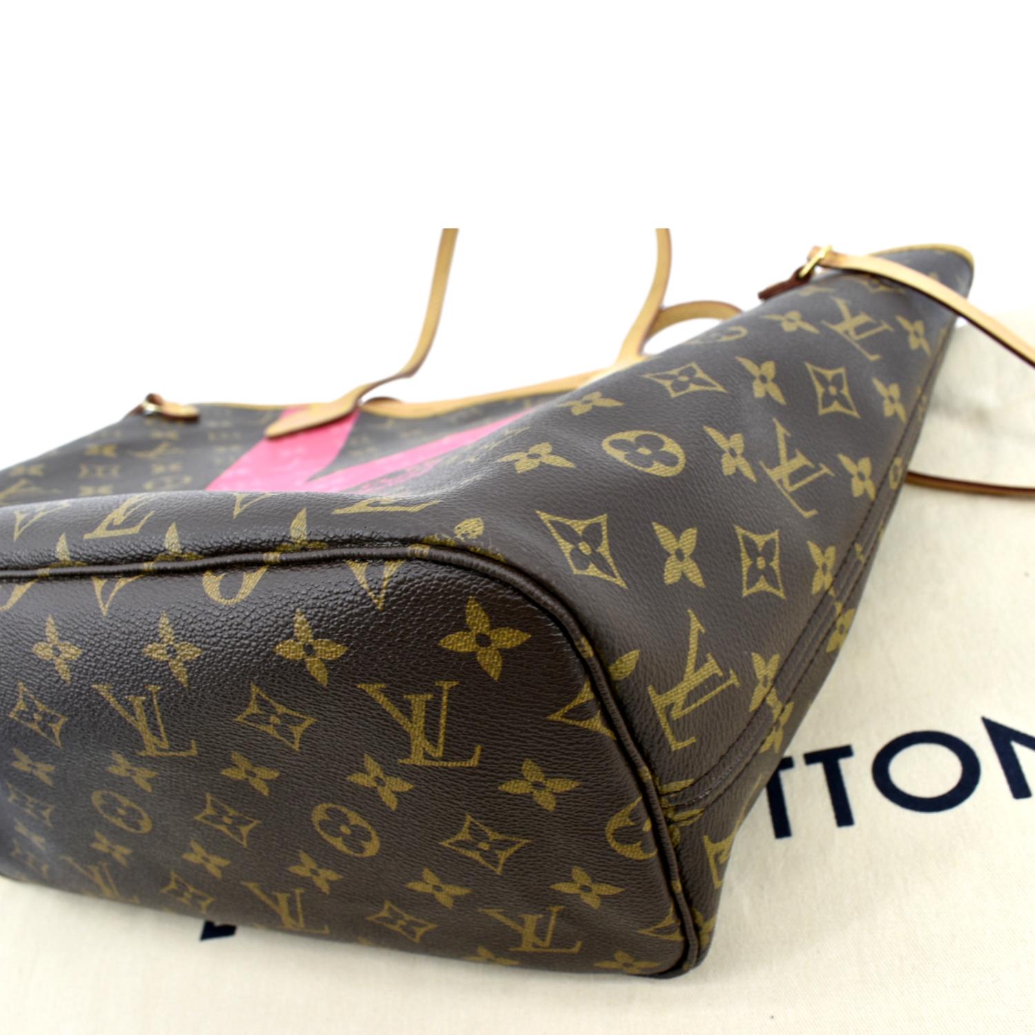 Louis Vuitton Neverfull MM Mon Monogram Canvas Tote Bag