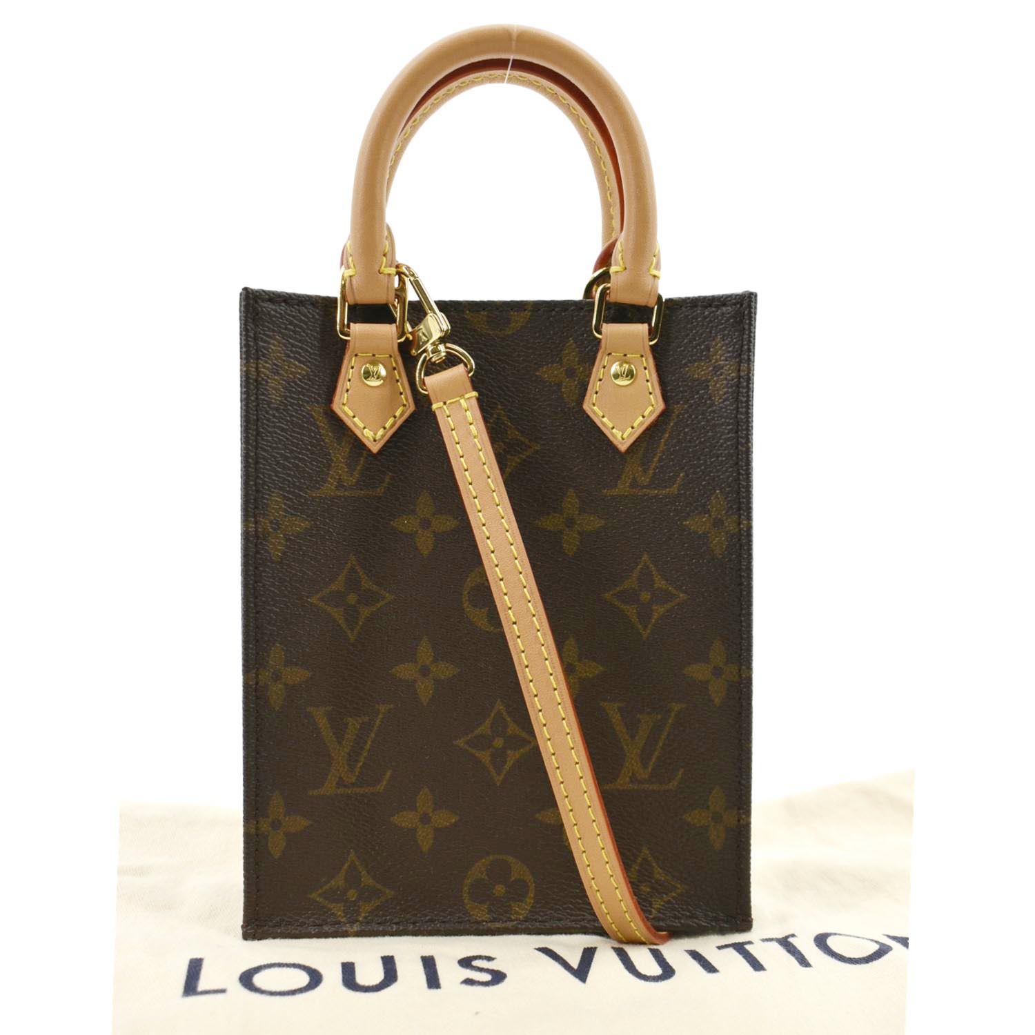 Louis Vuitton Petit Sac Plat Bag (Authentic Pre-Owned) Leather Cross Body  Bag